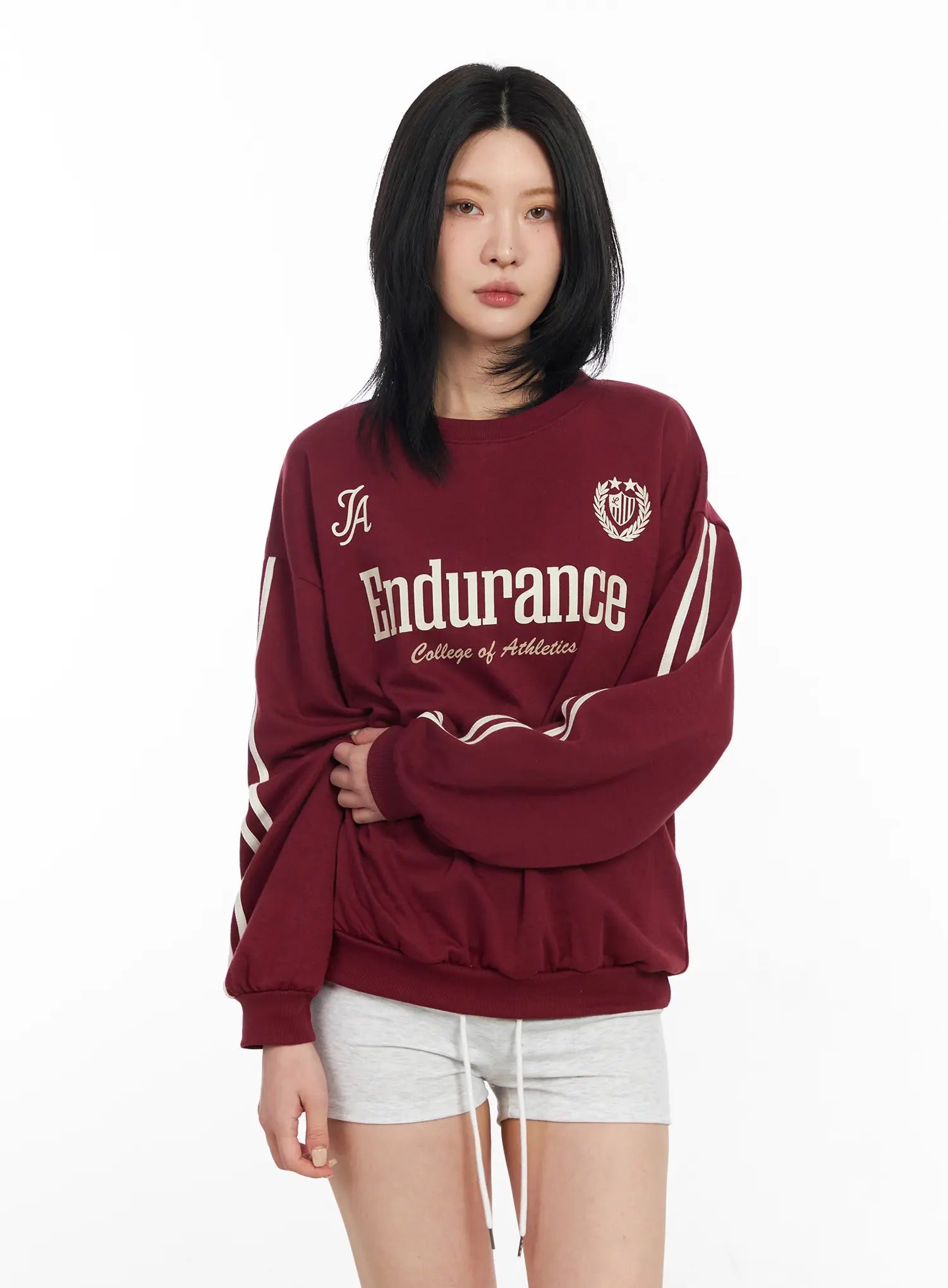 Athletic Graphic Sweatshirt CF526 - Image 3