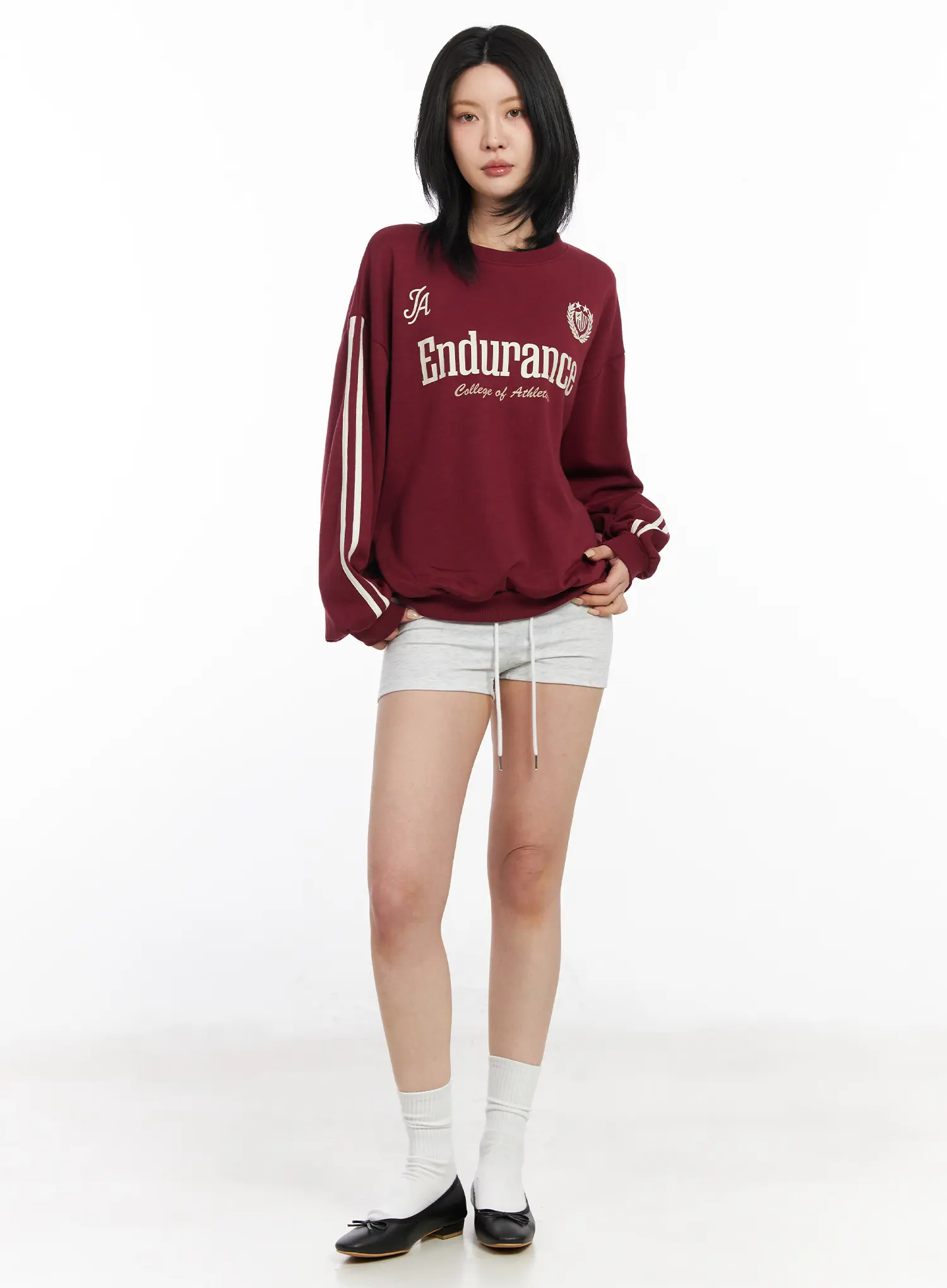 Athletic Graphic Sweatshirt CF526 - Image 4