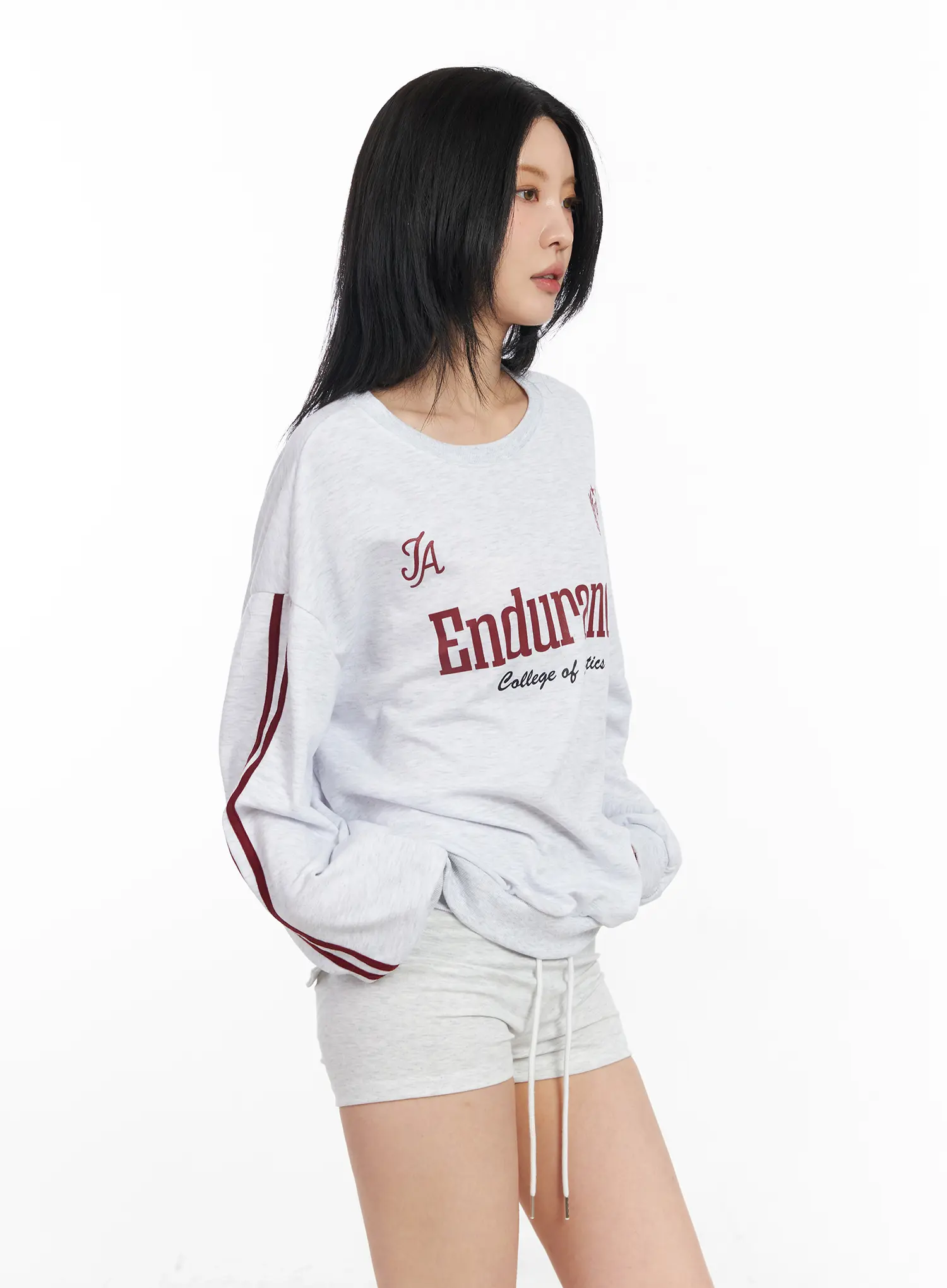 Athletic Graphic Sweatshirt CF526 - Image 9