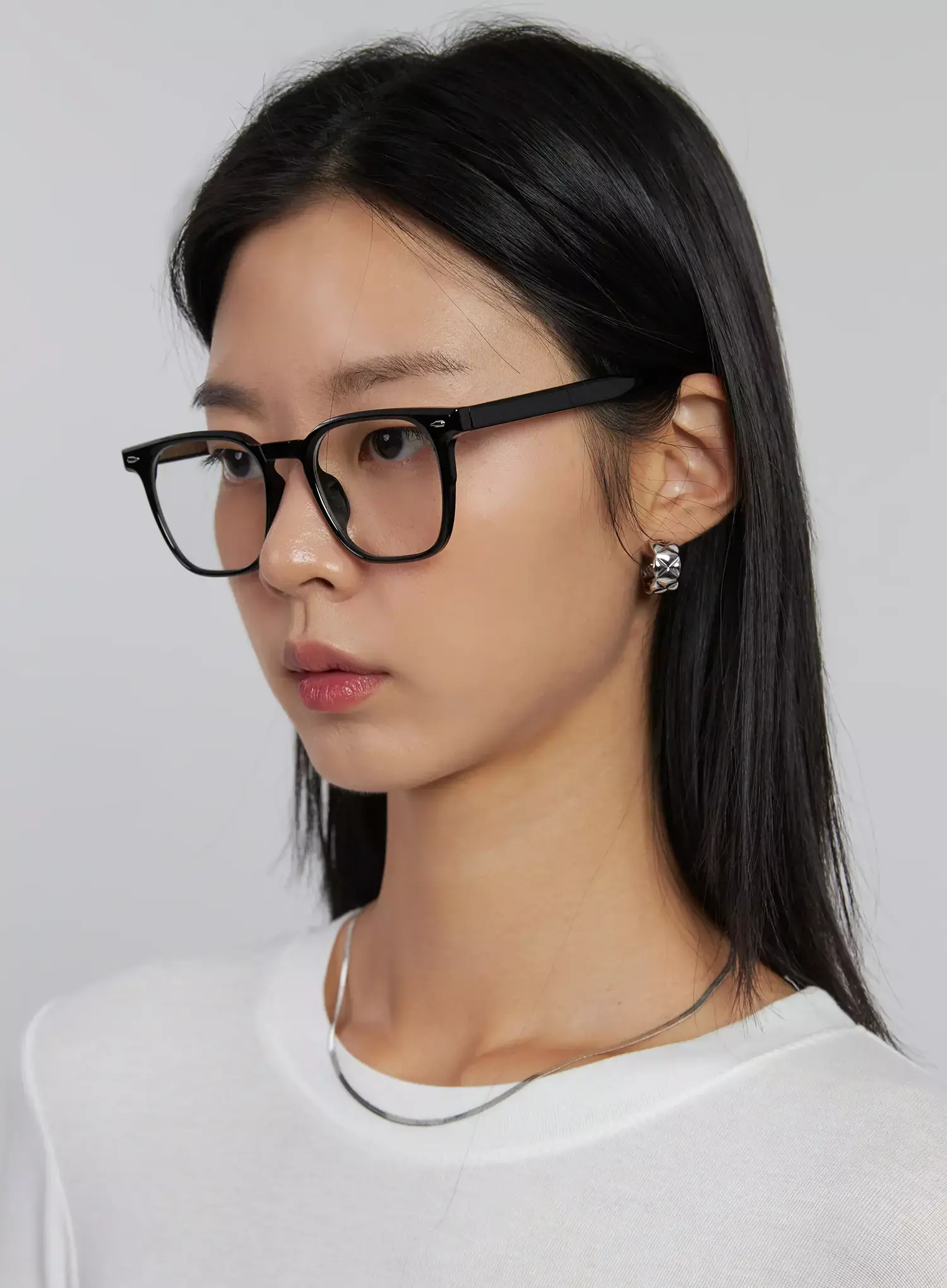 Classic Rounded Square Fashion Glasses IJ508 - Image 4