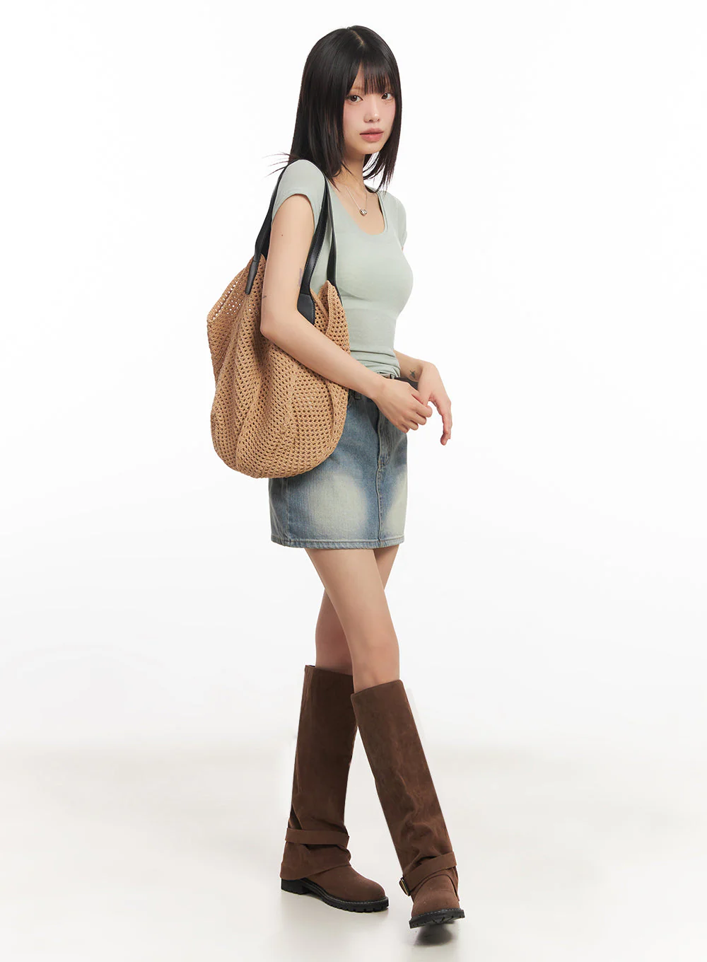 Crochet Shoulder Bag IA528 - Image 3