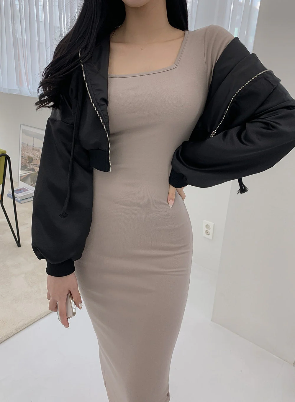 Cropped Flight Jacket IM12 - Image 13