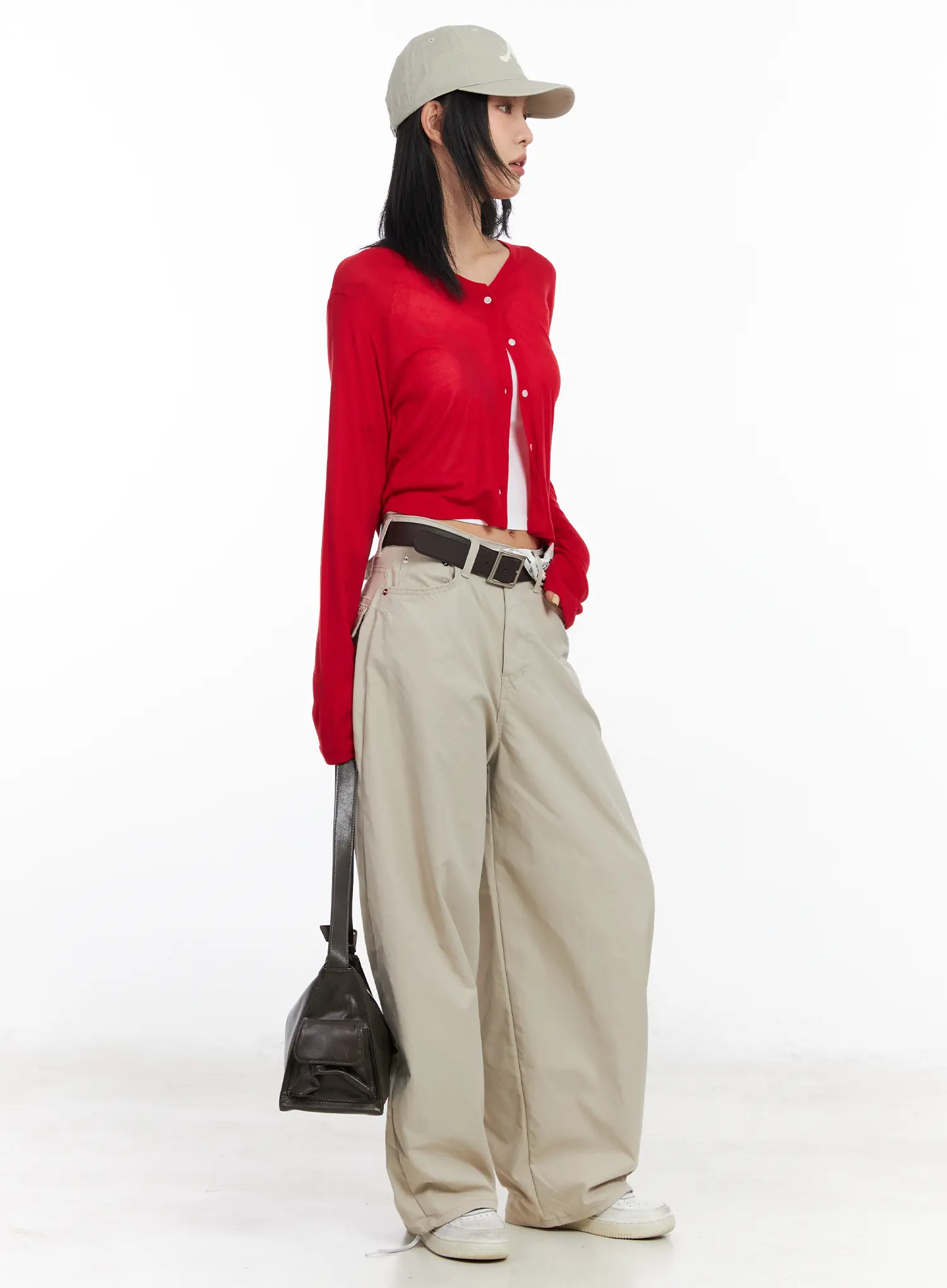 Cropped Long Sleeve Cardigan CF526 - Image 8