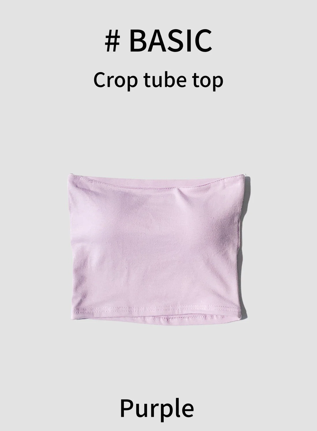 Cropped Tube Top #B17 - Image 5