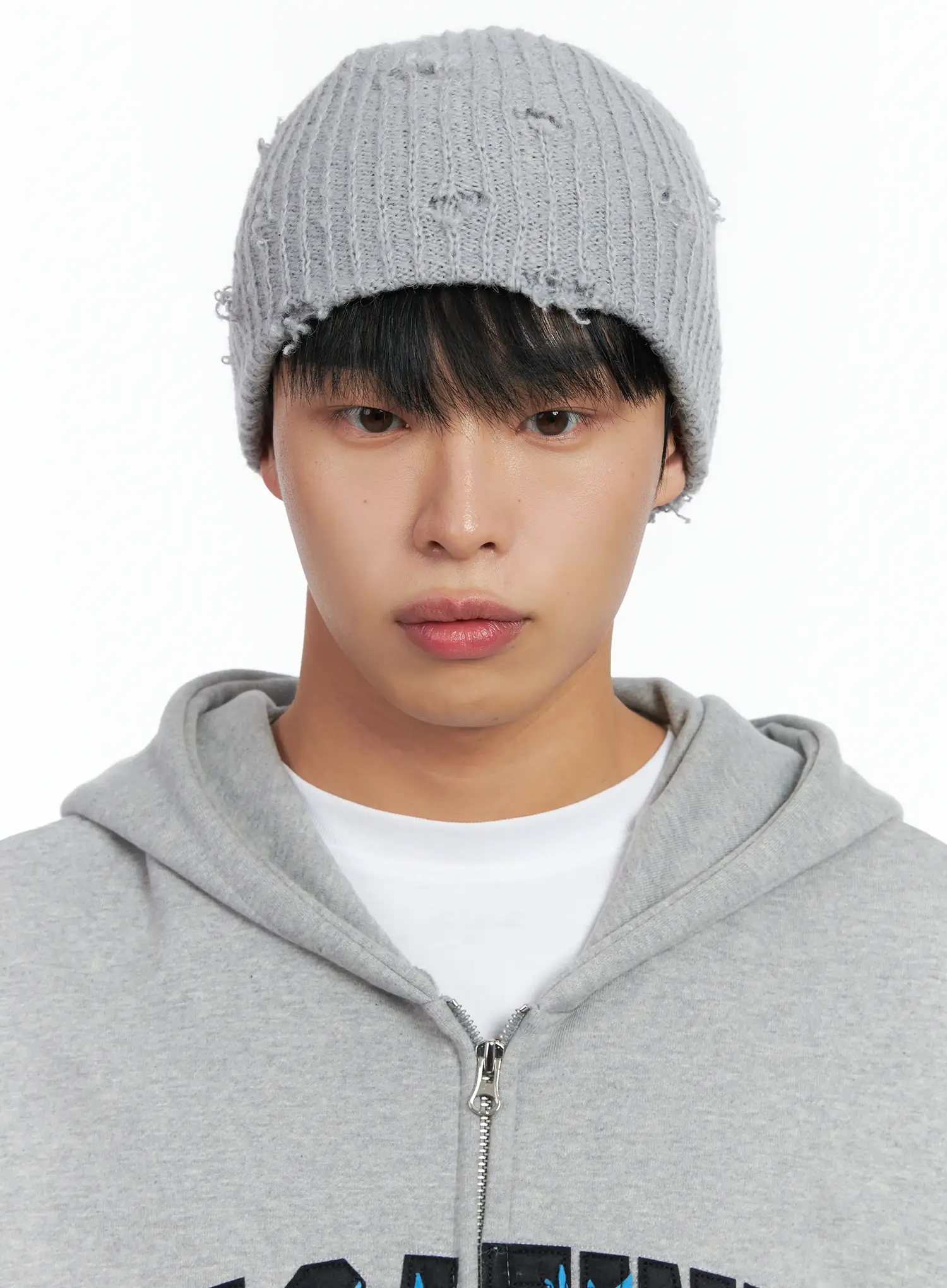 Distressed Knit Beanie IN518 - Image 3