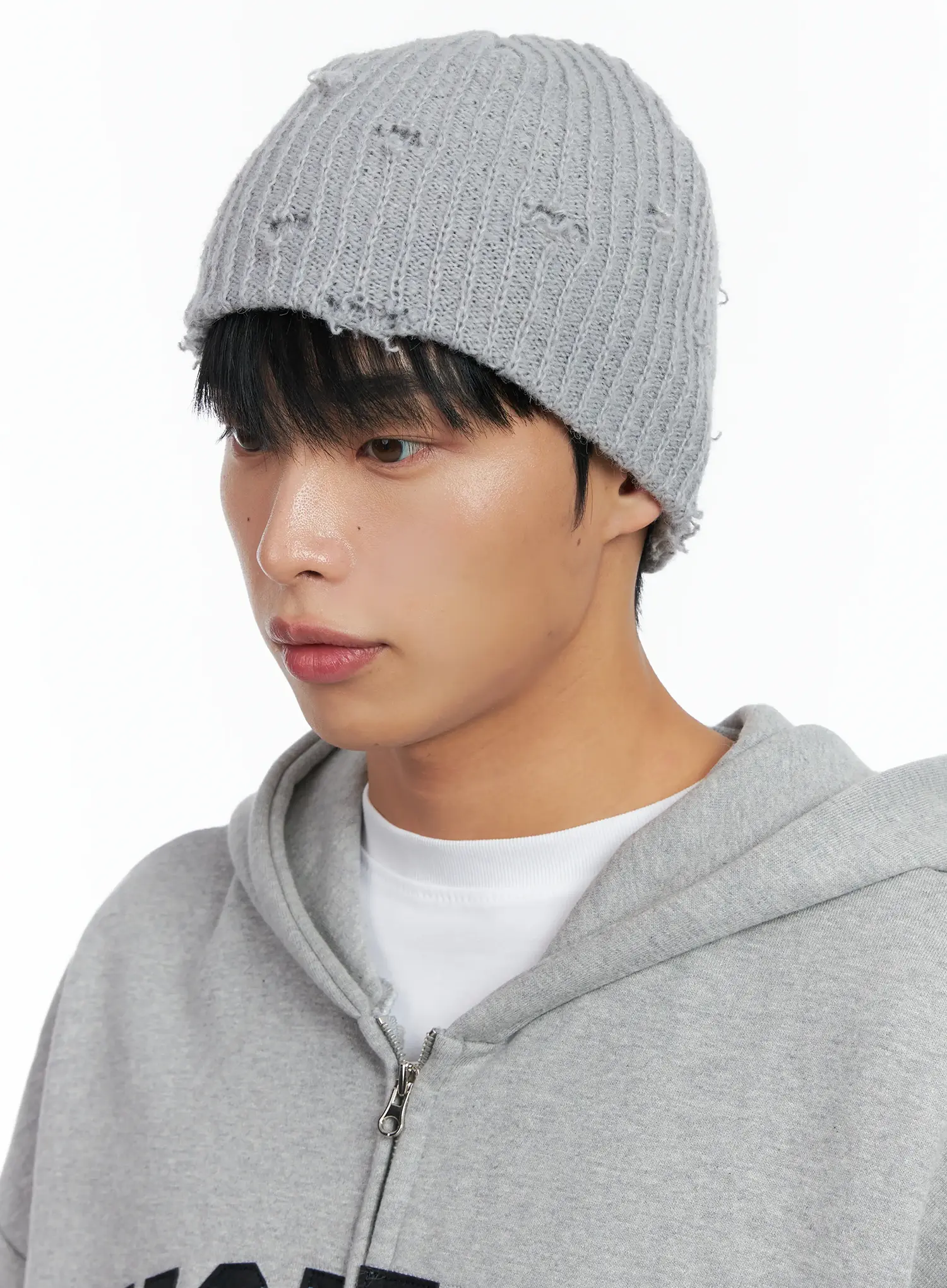 Distressed Knit Beanie IN518 - Image 4