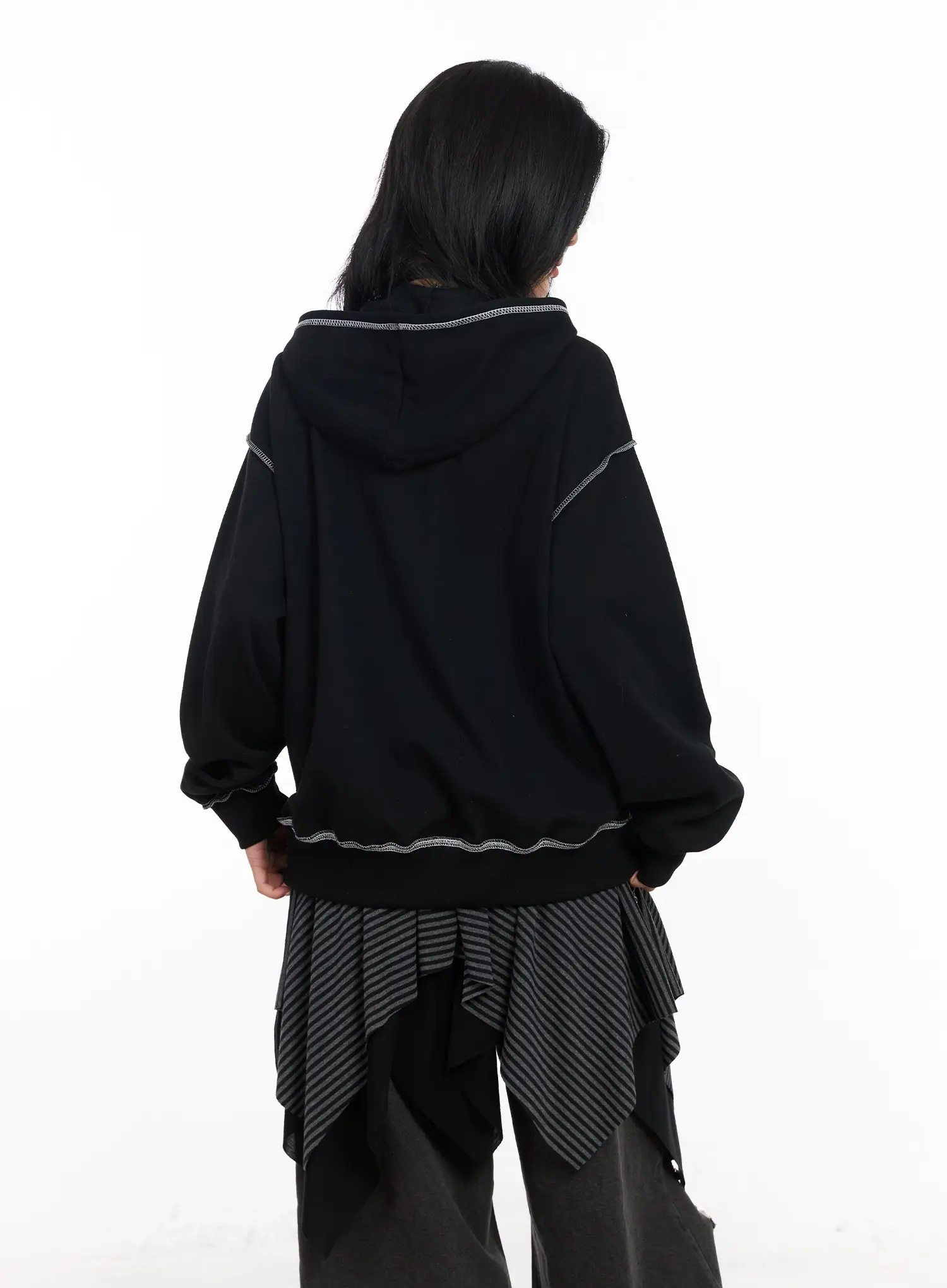 Graphic Zip-Up Hoodie CF527 - Image 10