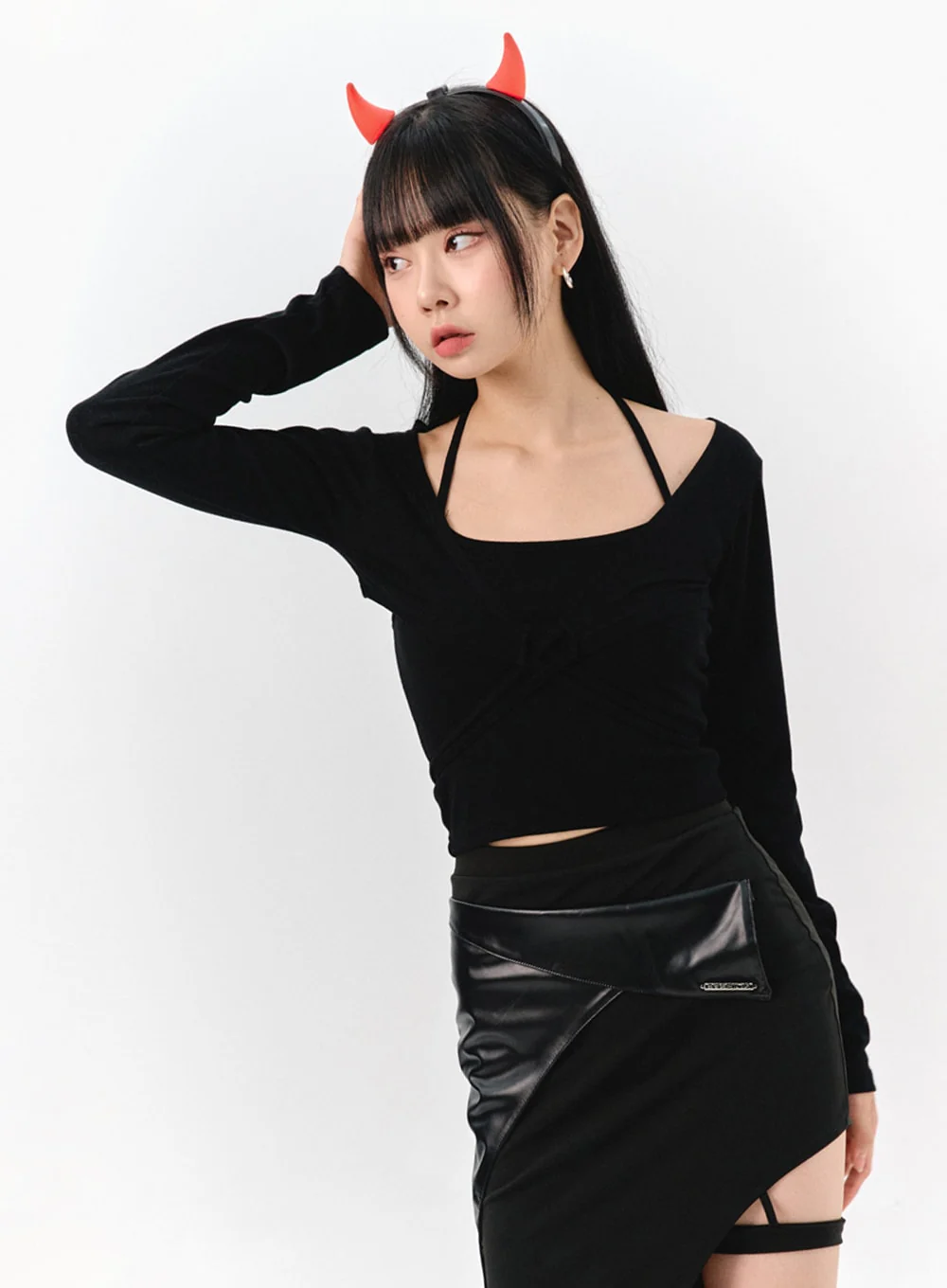 Halter Neck Top and Bolero Set IS322 - Image 6