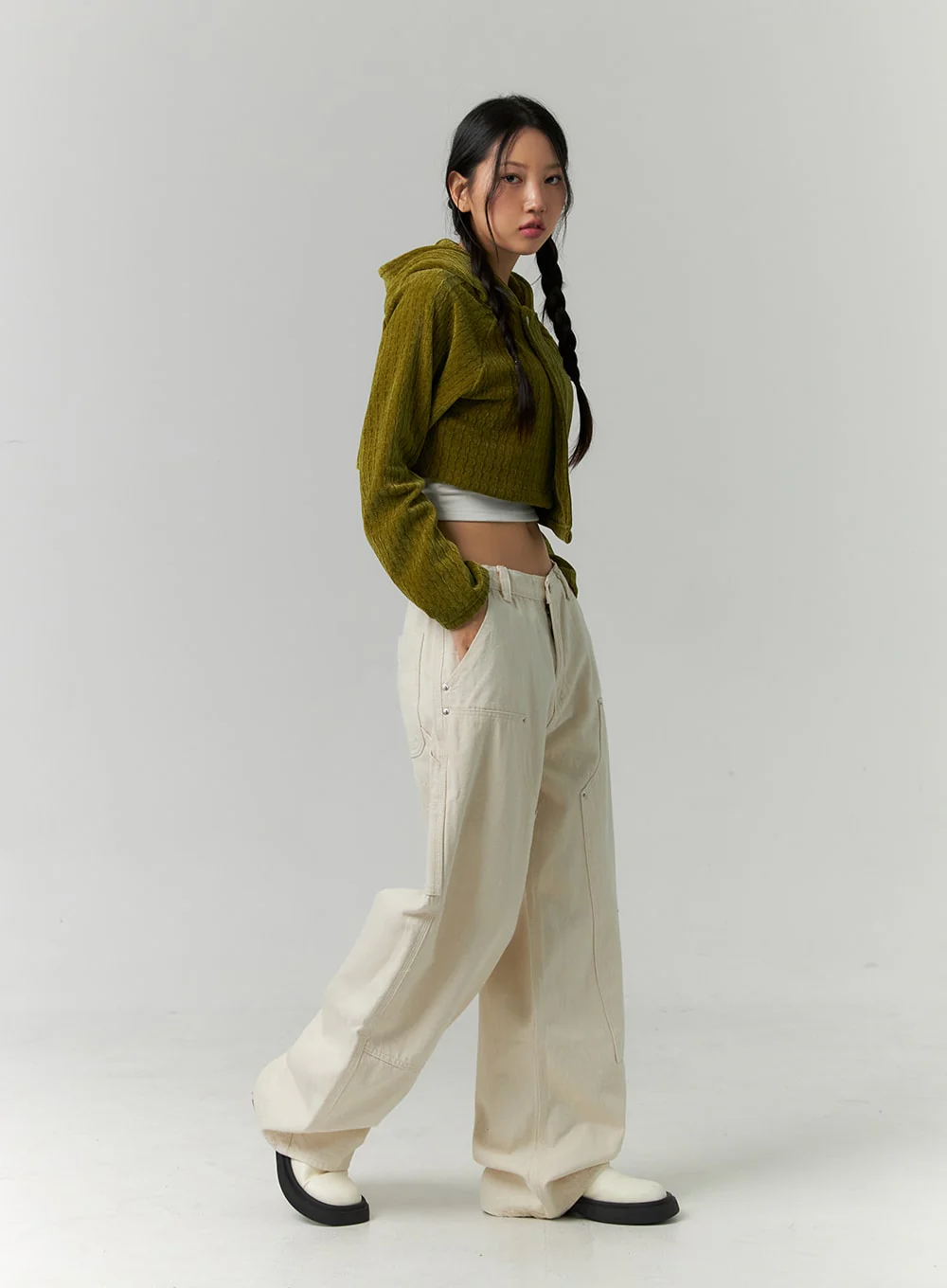 Low Rise Pocket Pants CN324 - Image 3