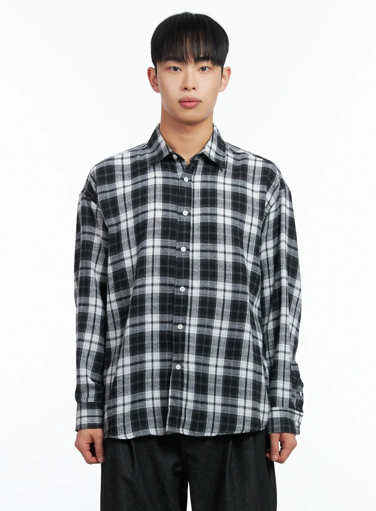 Men's Classic Plaid Shirt IN518 - Image 11