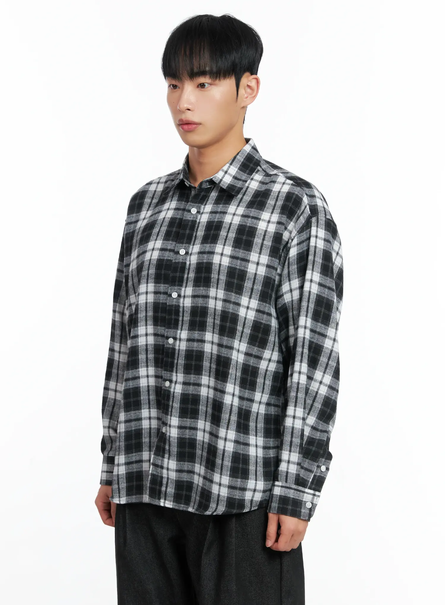Men's Classic Plaid Shirt IN518 - Image 4