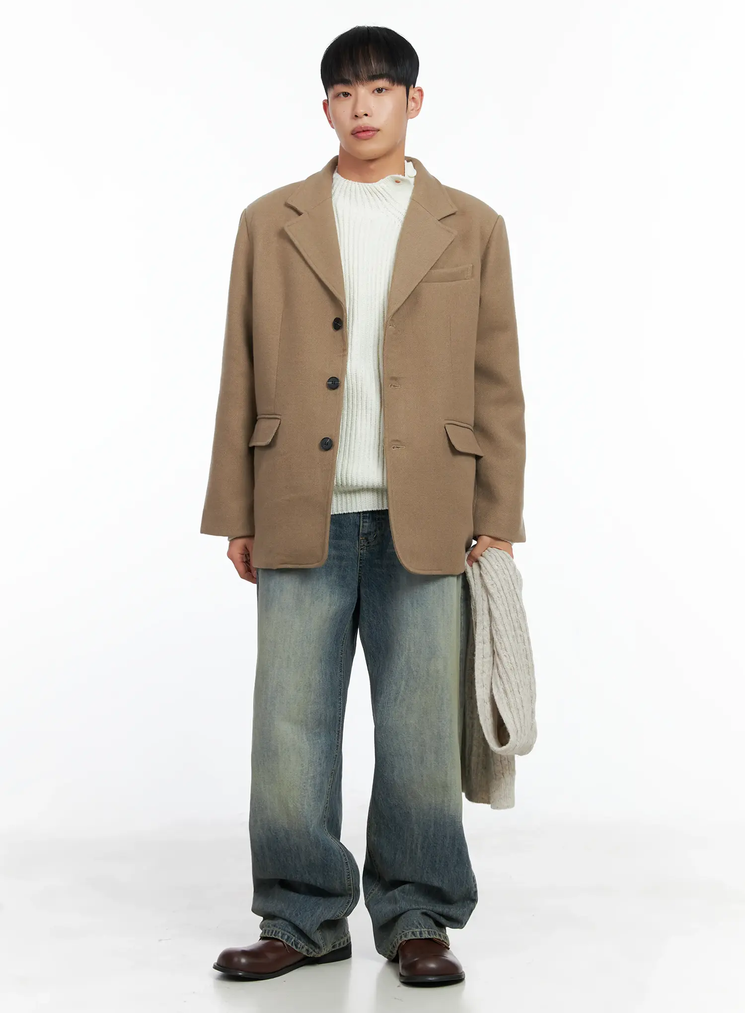 Men's Classic Wool Blazer IN518 - Image 11