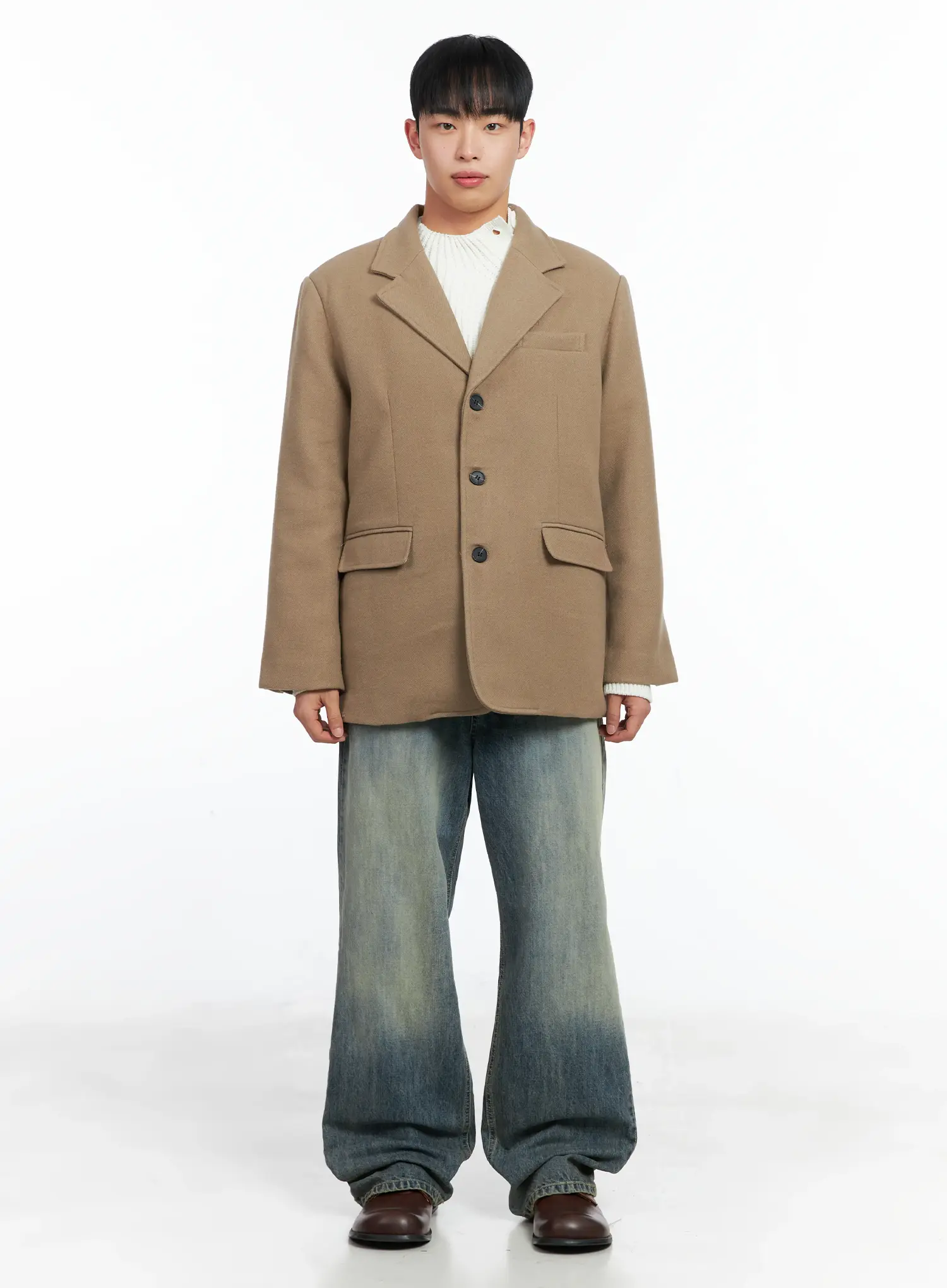 Men's Classic Wool Blazer IN518 - Image 3