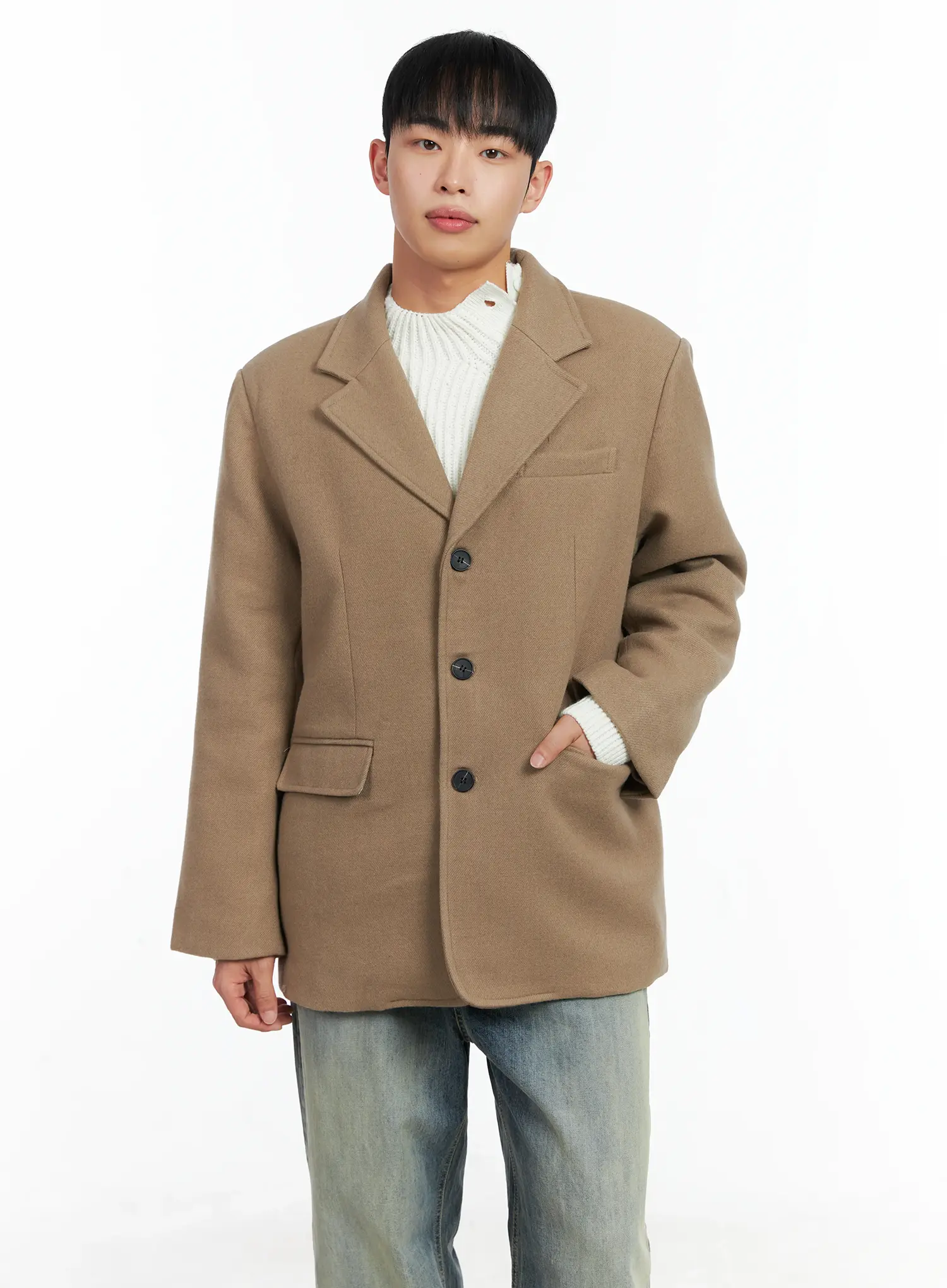 Men's Classic Wool Blazer IN518 - Image 6
