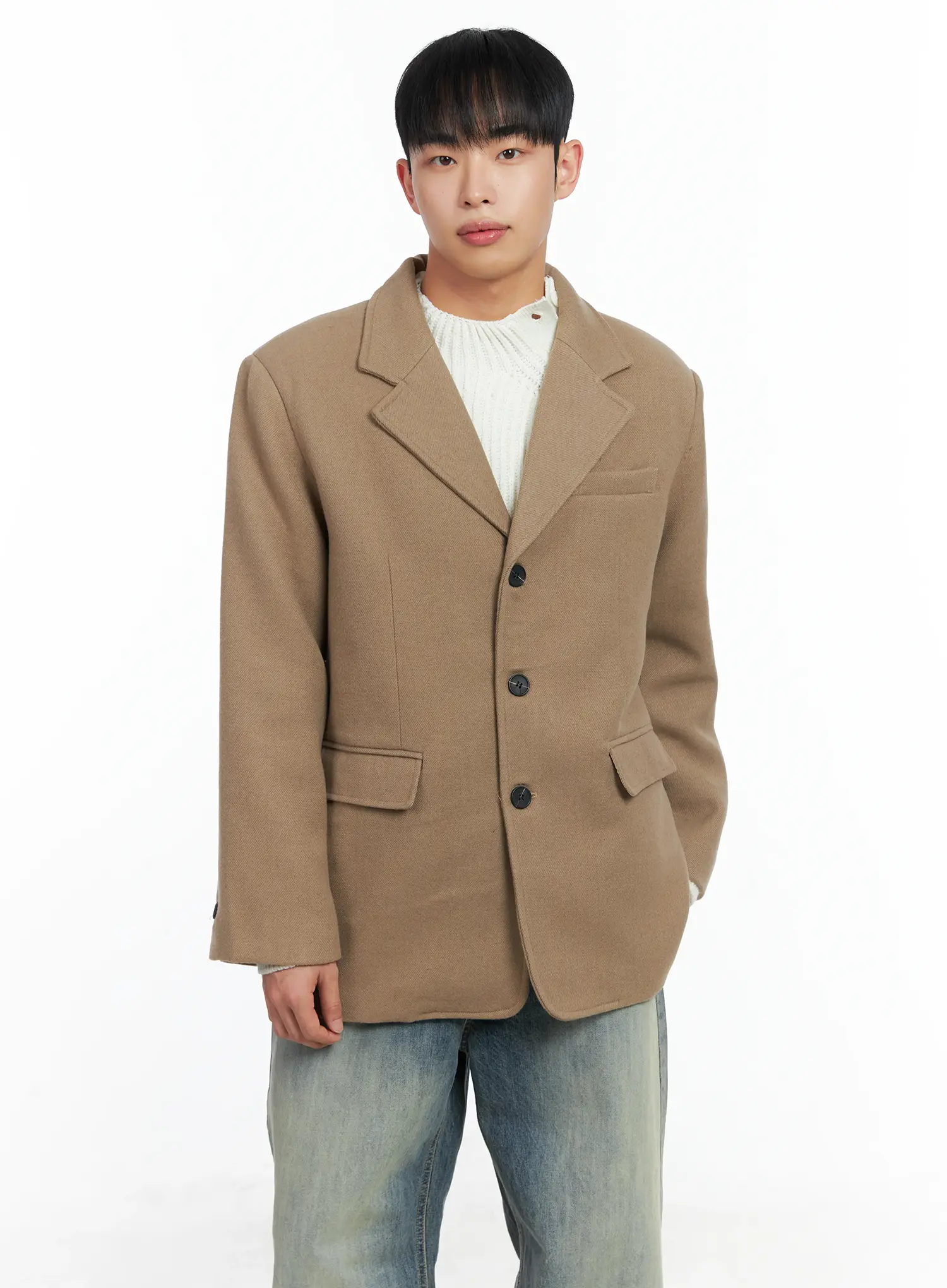 Men's Classic Wool Blazer IN518 - Image 7