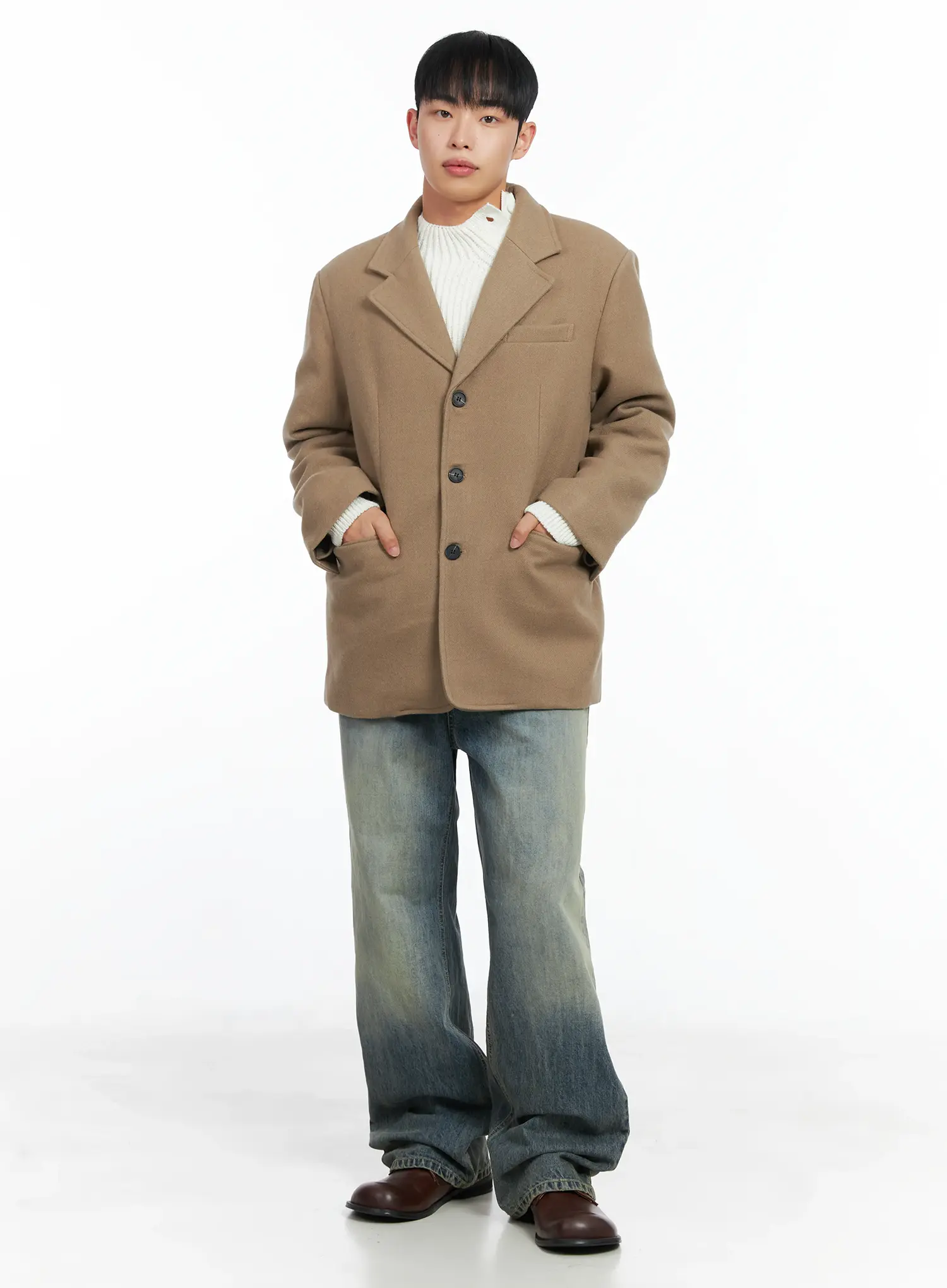 Men's Classic Wool Blazer IN518 - Image 8