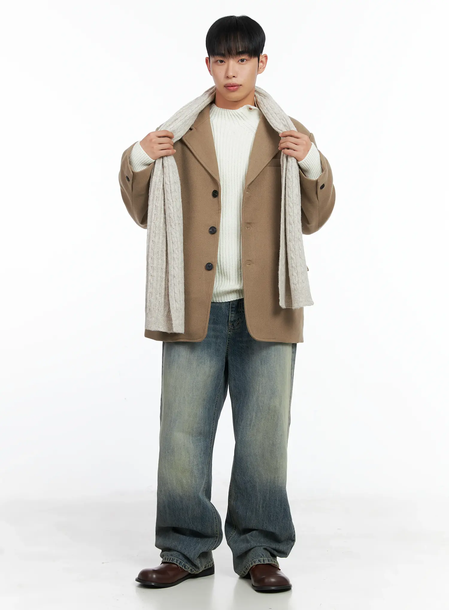 Men's Vintage Jeans  IN518 - Image 8