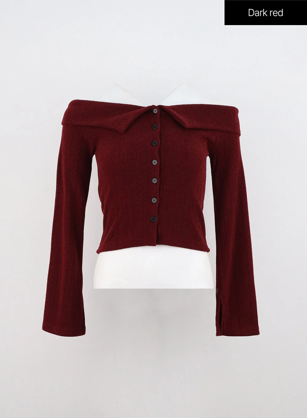 Off Shoulder Knit Top IN327 - Image 11