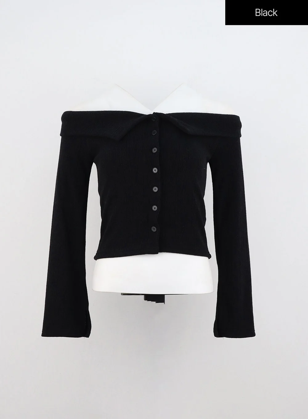 Off Shoulder Knit Top IN327 - Image 12