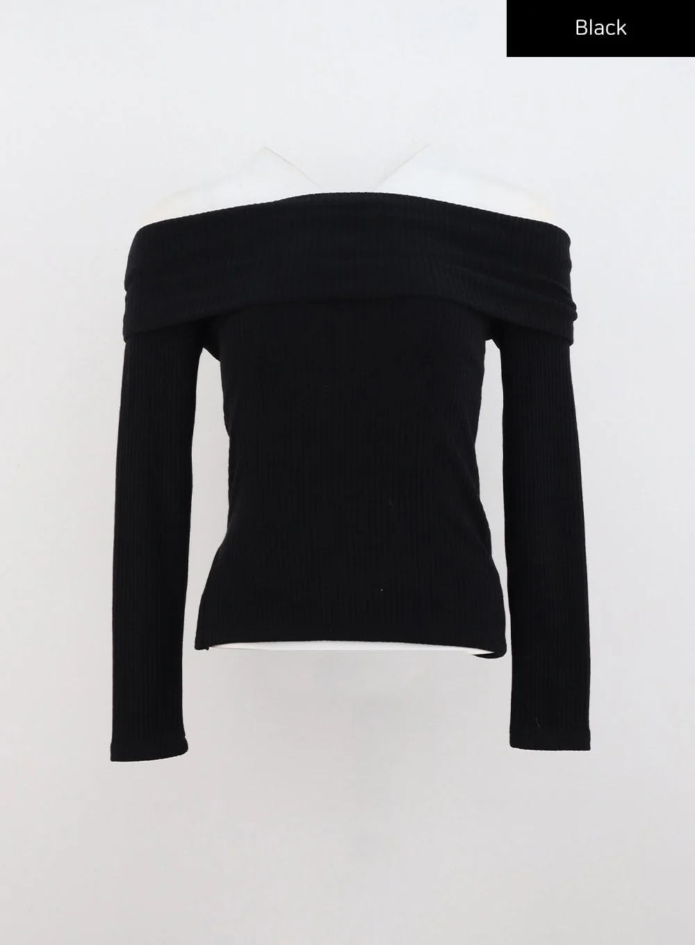 Off-Shoulder Slim Fit Knit Top CN317 - Image 10