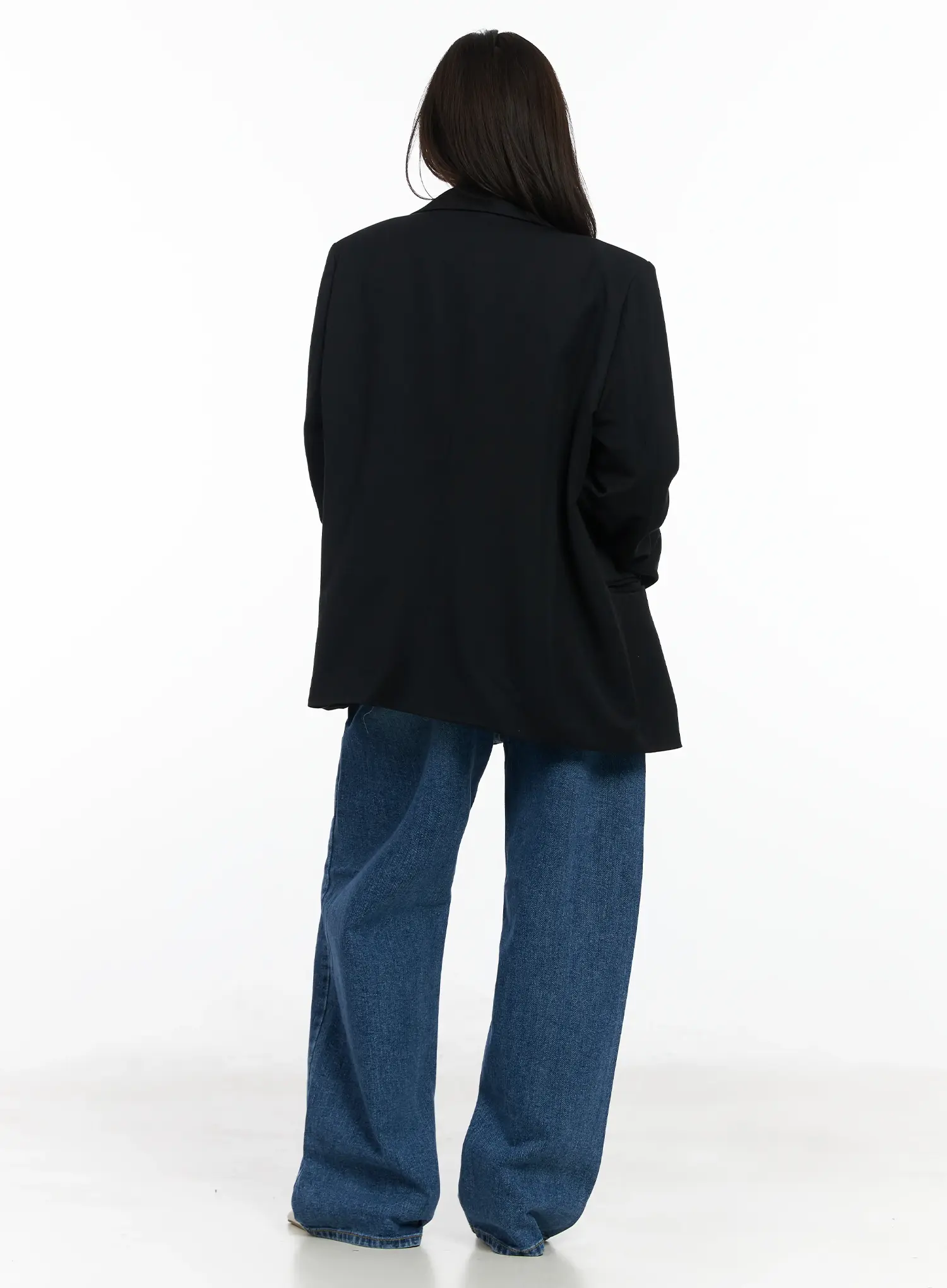 Oversized Blazer Jacket IF524 - Image 5