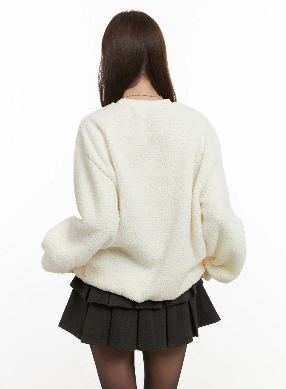 Polyester Embroidered Loose Fit Hoodie OD417 - Image 7