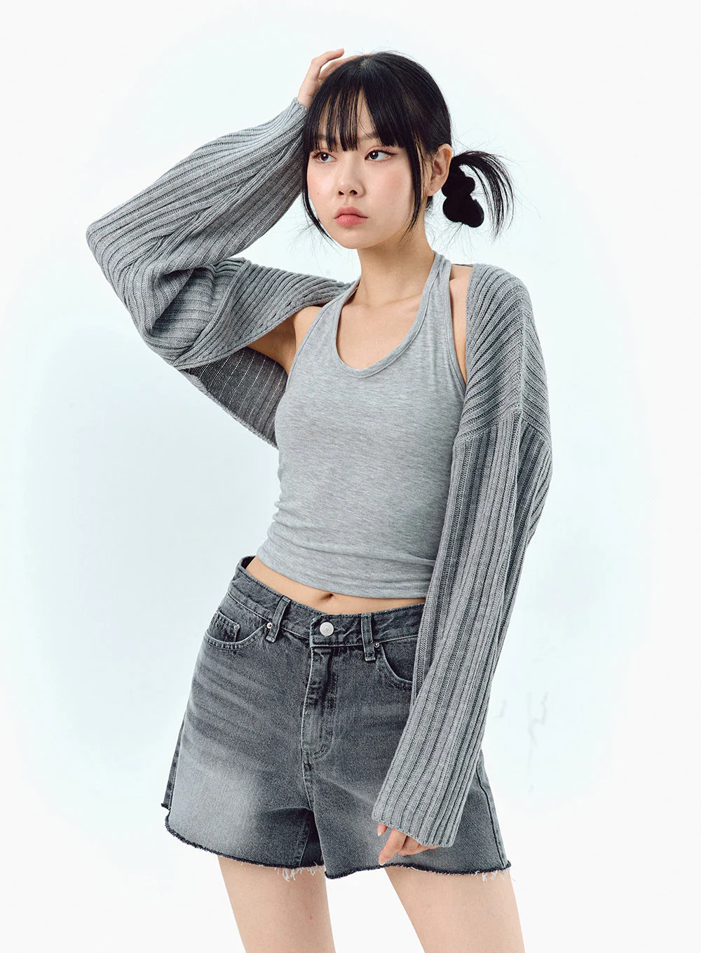 Ribbed Bolero Shrug BA09 - Image 7