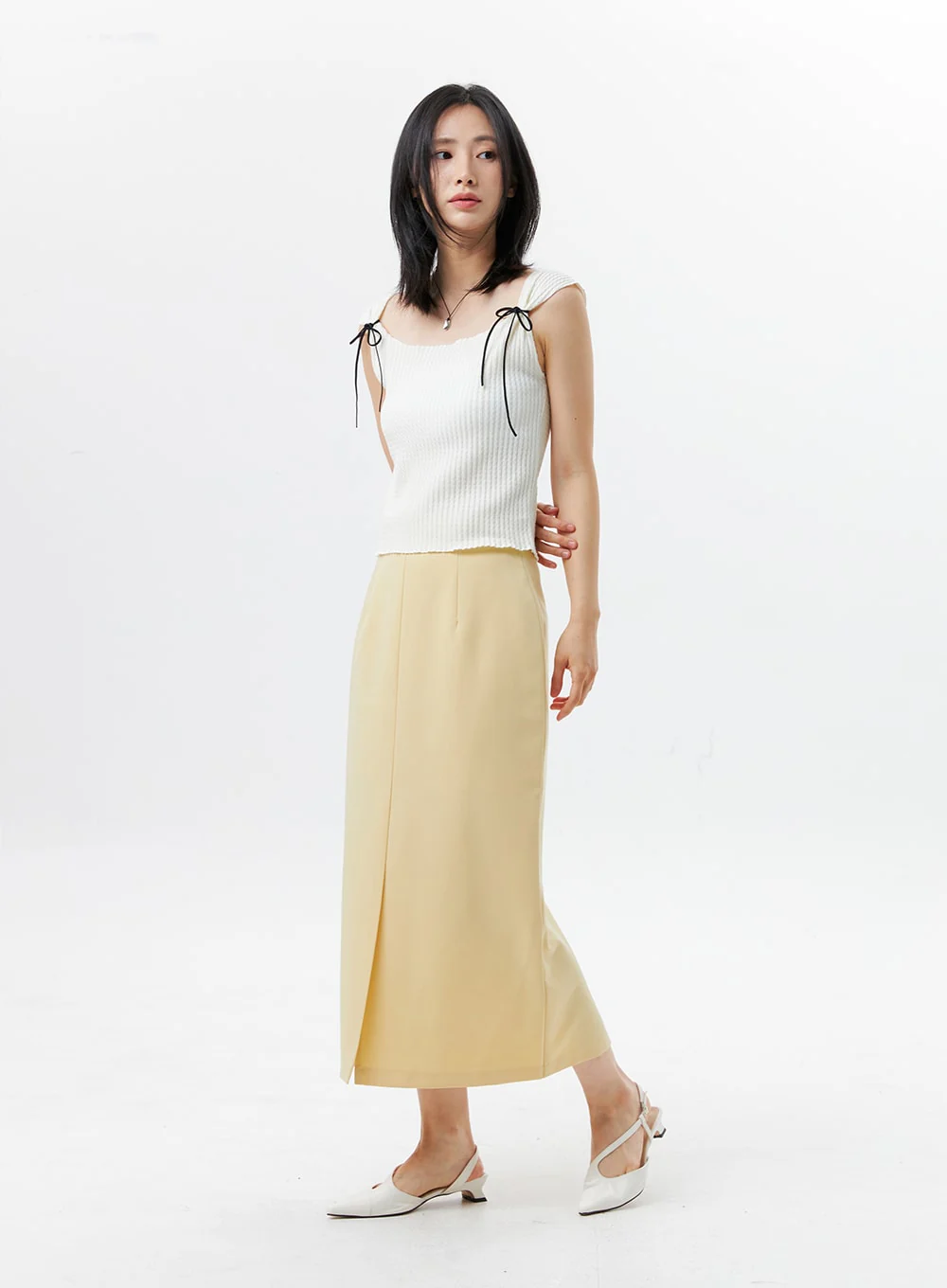 Ribbon Sleeveless Top OL325 - Image 5