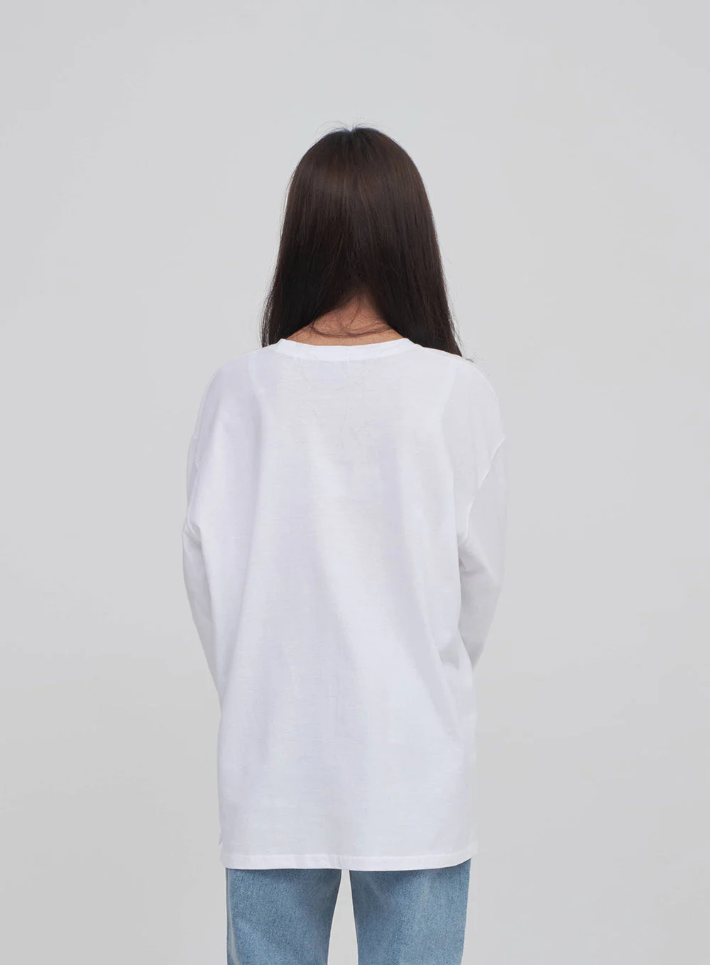 Side Slit Layered Basic T - Image 7