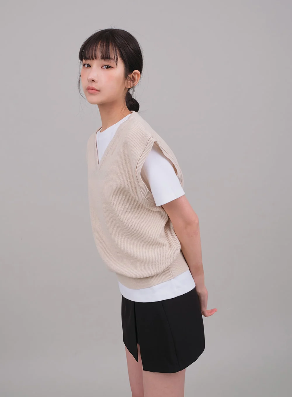 Skort with Front Slit C2701 - Image 5