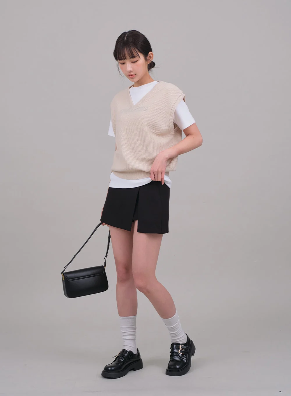Skort with Front Slit C2701 - Image 9