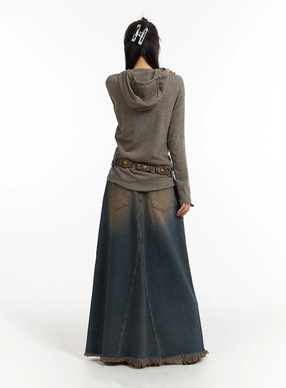 Slim Fit Hooded Top CJ418 - Image 7