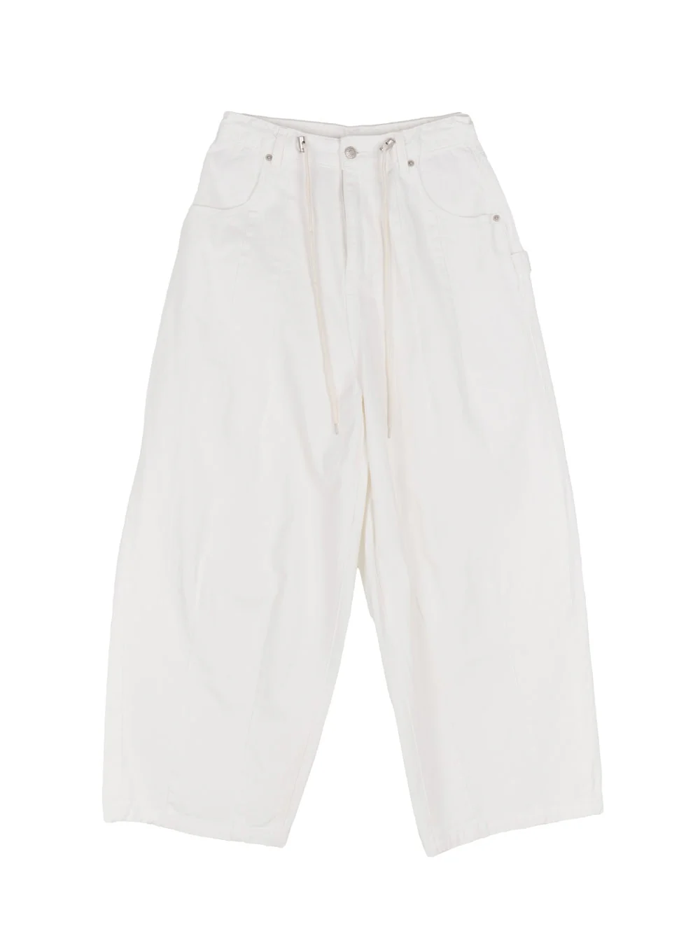 Solid Cotton Wide-Fit Pants IA528 - Image 15