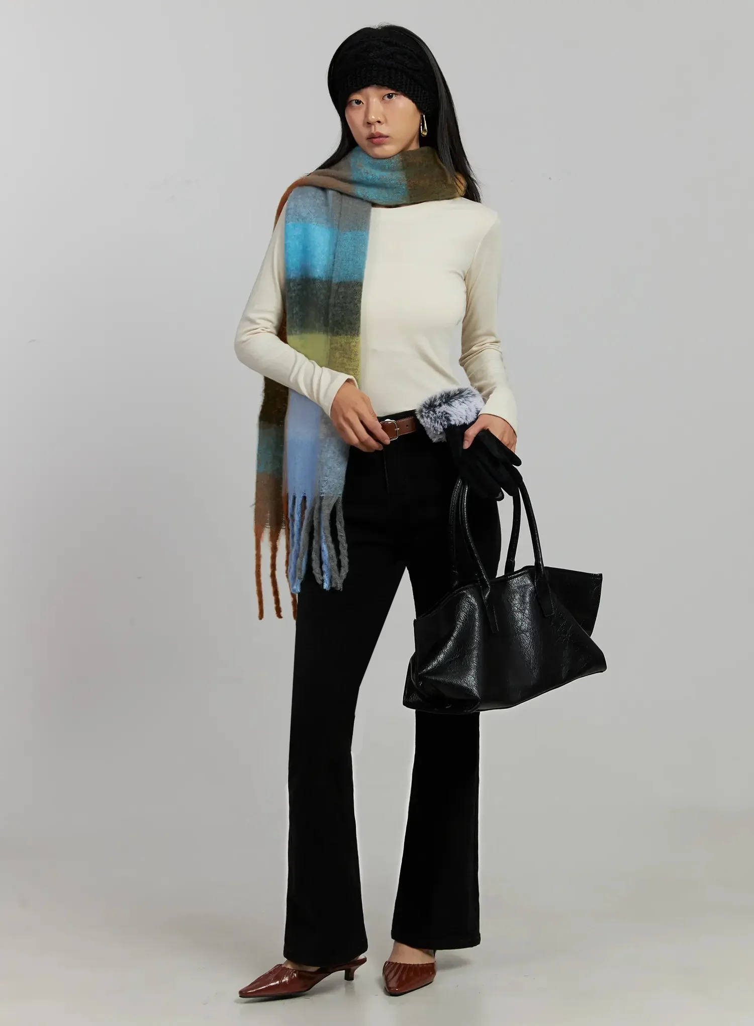 Square Buckle Slim Belt IJ502 - Image 3