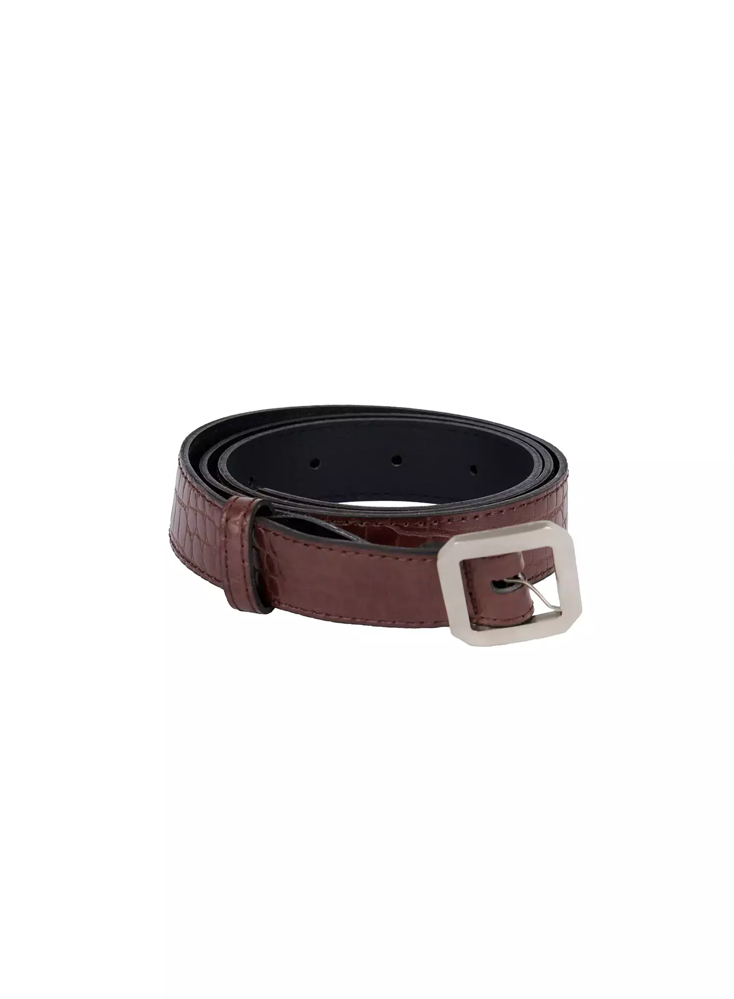 Square Buckle Textured Belt IJ509 - Image 5