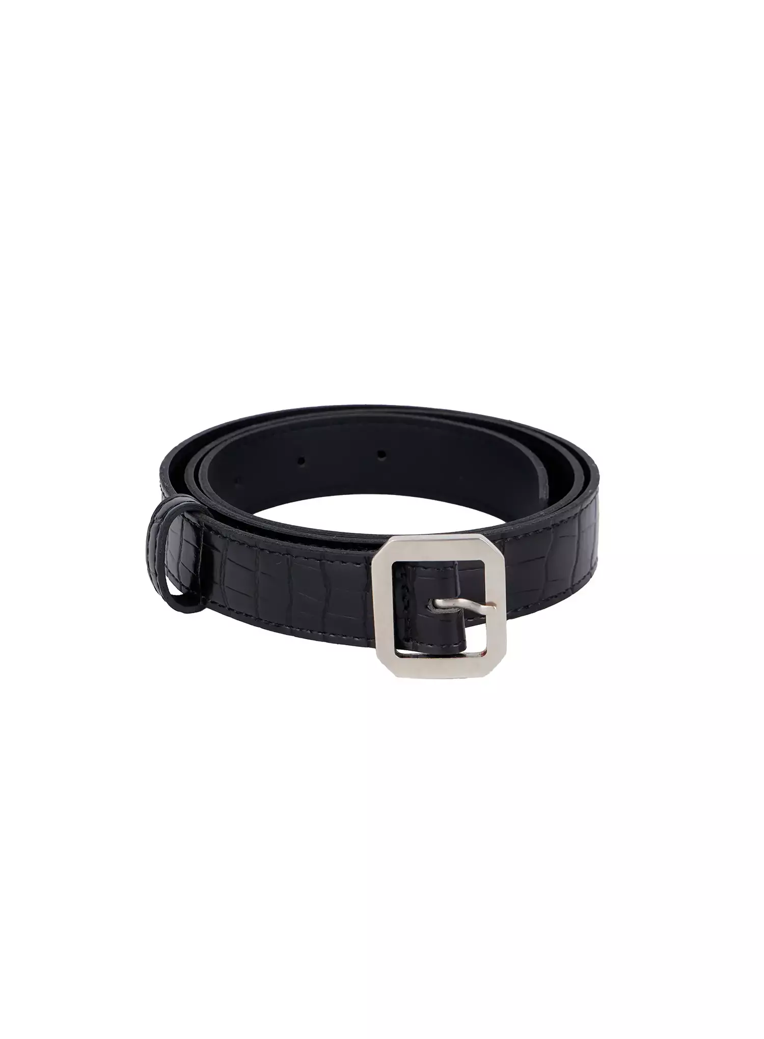 Square Buckle Textured Belt IJ509 - Image 8