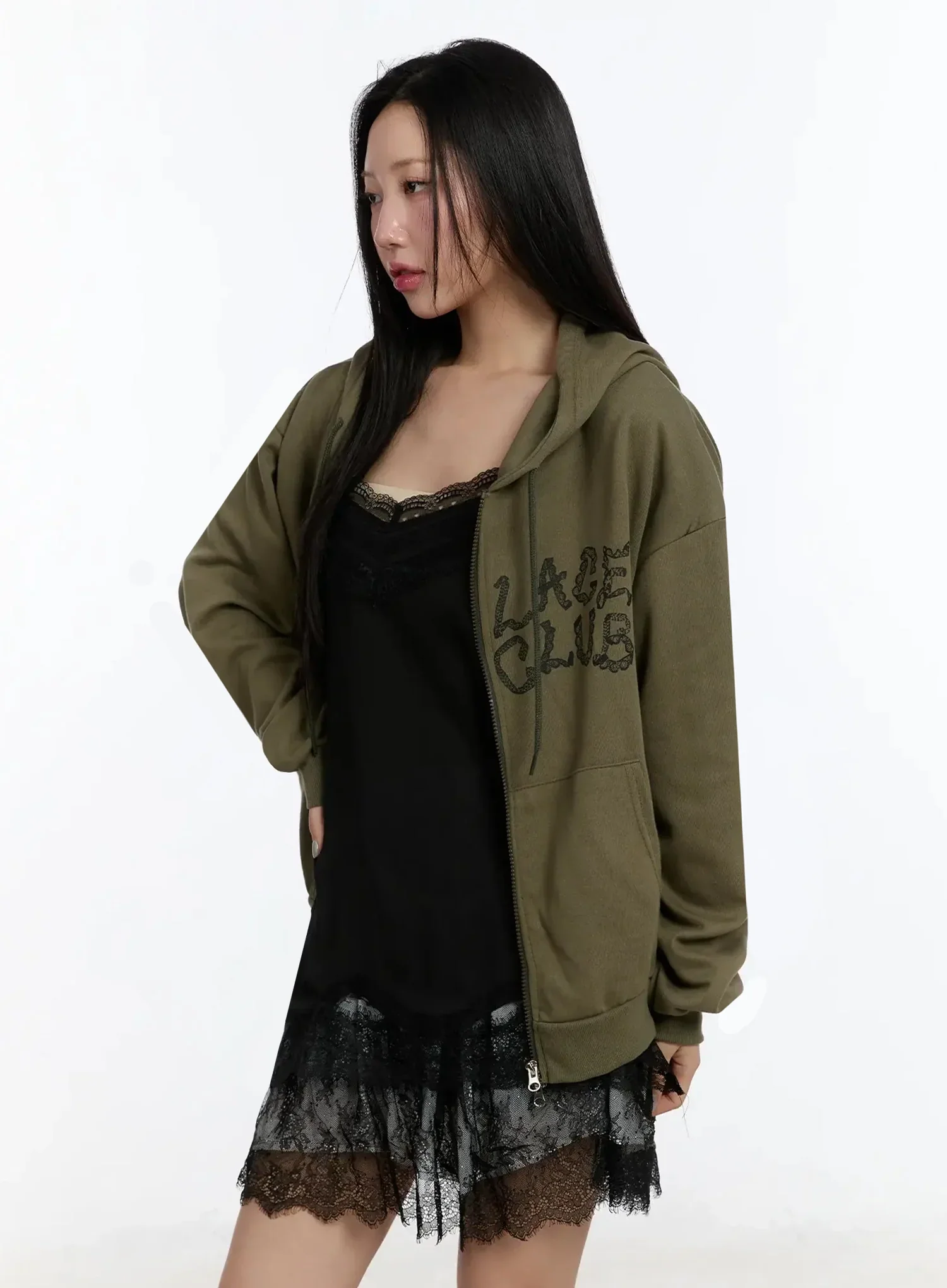 Star Lettering Zip-Up Hoodie IM509 - Image 13