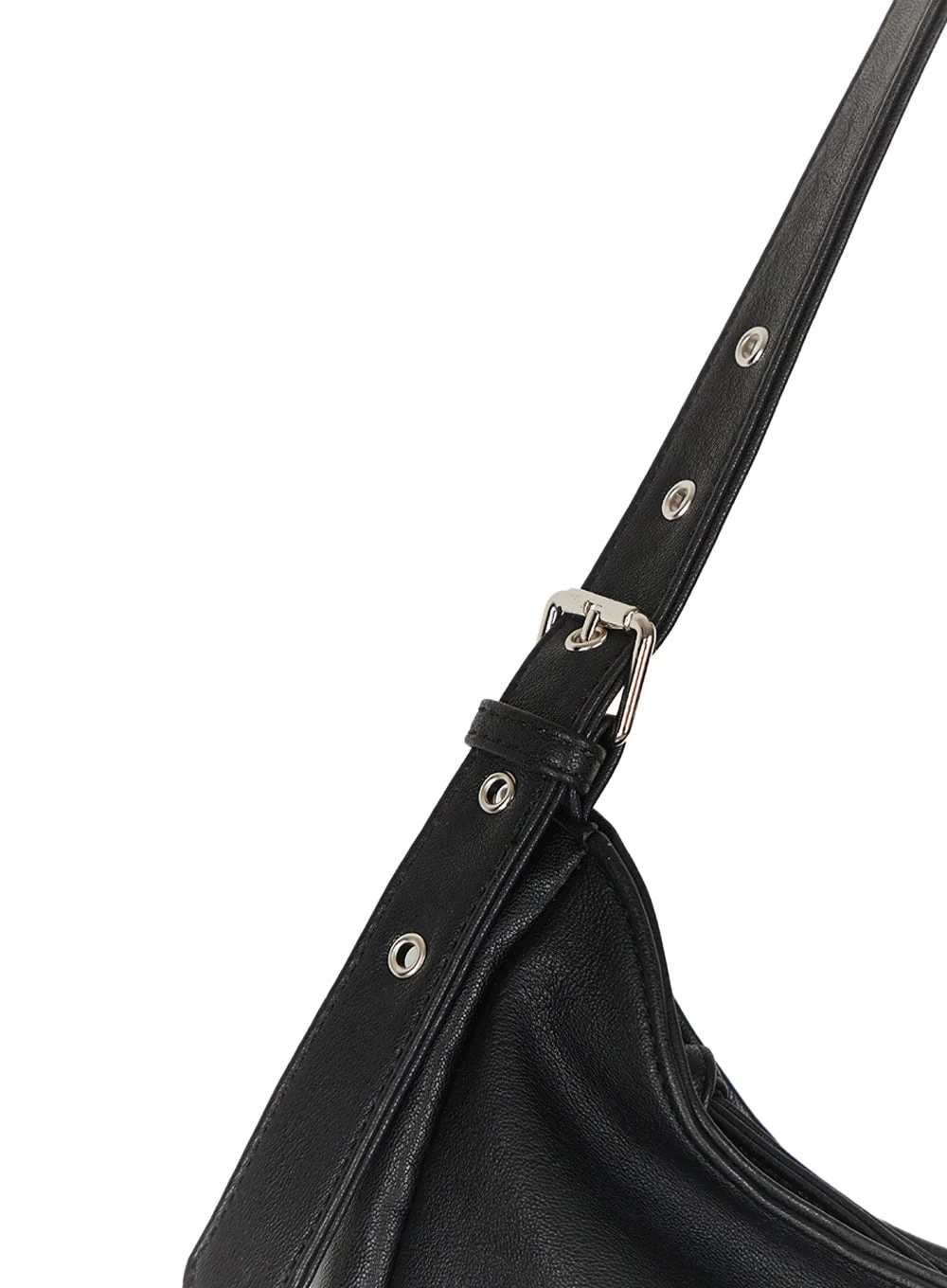 Stud Pocket Faux-Leather Shoulder Bag IY502 - Image 8