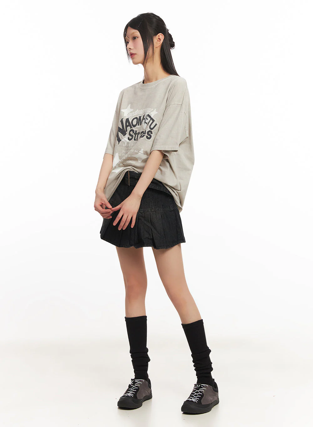 Urban Faux-Leather Sneakers IY502 - Image 6