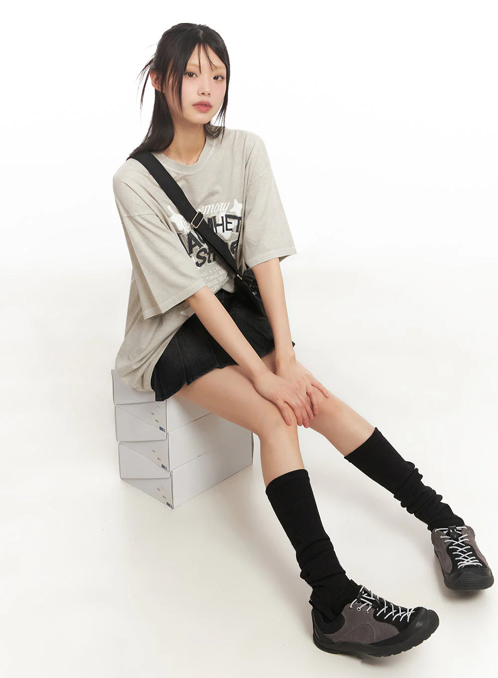 Urban Faux-Leather Sneakers IY502 - Image 9